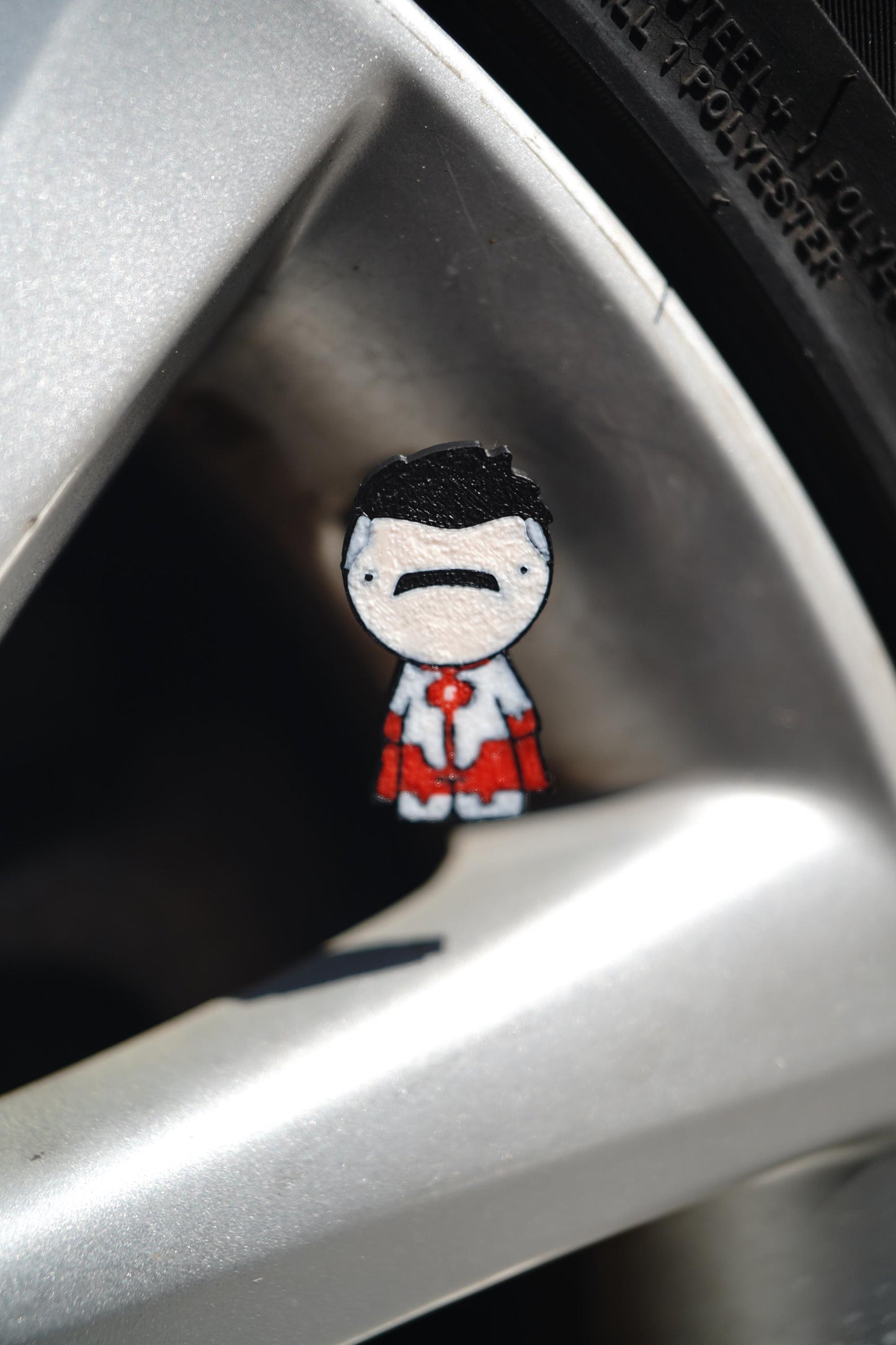 Invincible Goofy Omniman Car Tire Valve Cap - Set of 4