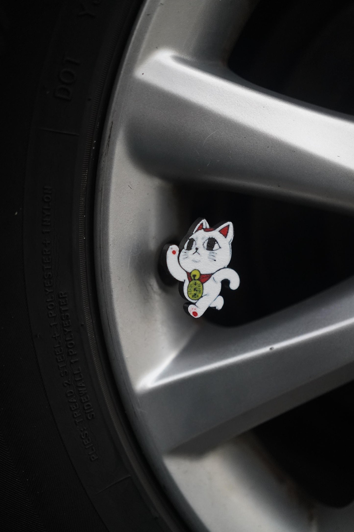 Dandadan Running Granny Turbo Tire Valve Cap - Set of 4