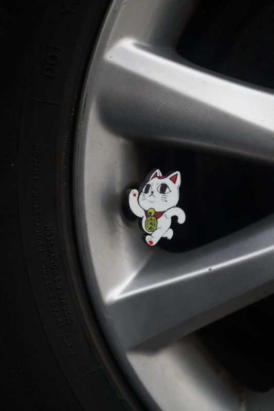Dandadan Running Granny Turbo Tire Valve Cap - Set of 4