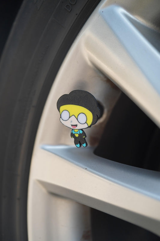 Chibi Invincible Tire Valve Cap - Set of 4