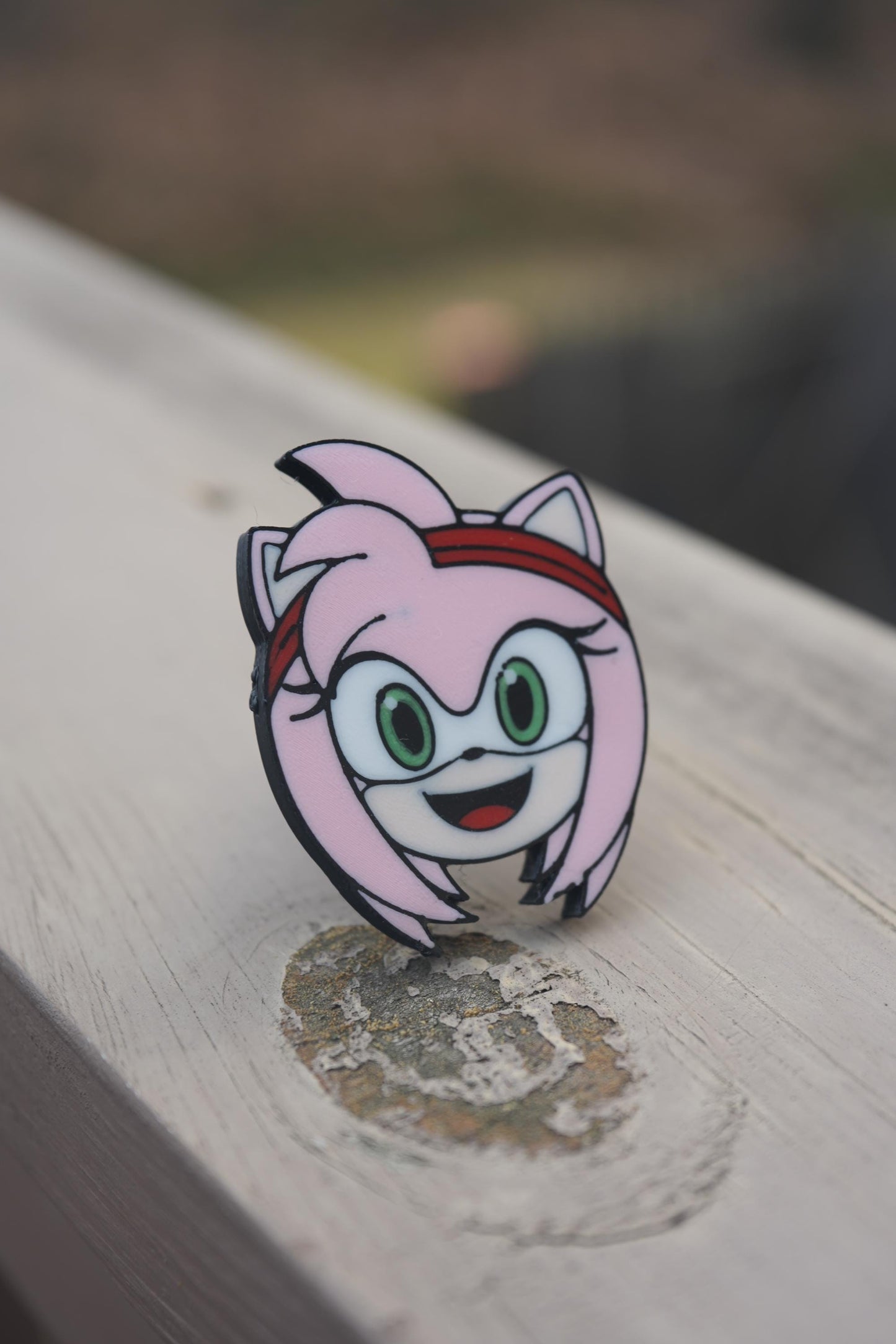 Amy Rose Sonic the Hedgehog Tire Valve Caps: 3D Printed PLA - Set of 4