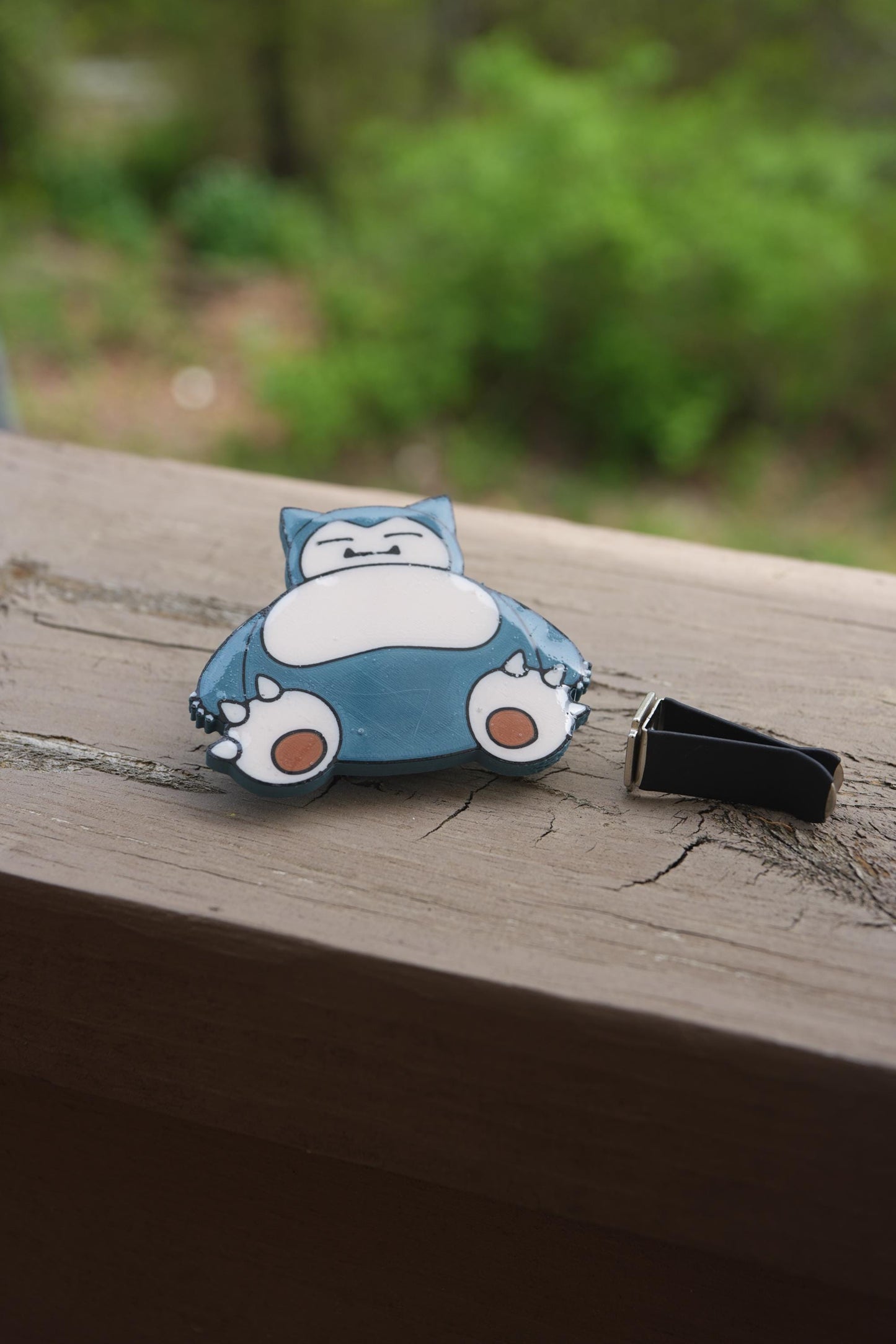 SnorlaxVent Clip: Anime Car Accessory, 3D Printed PLA