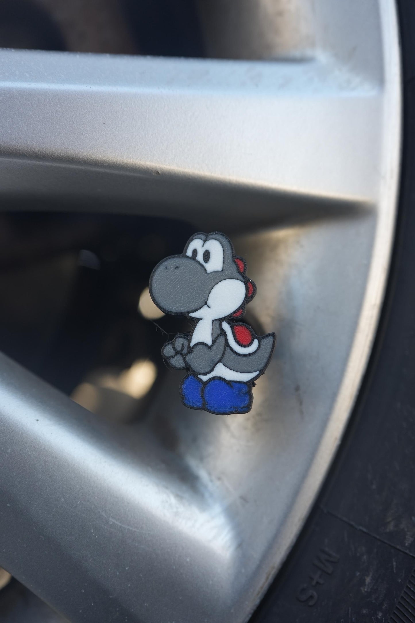 Yoshi Tire Valve Caps - Anime Car Accessory - Set of 4