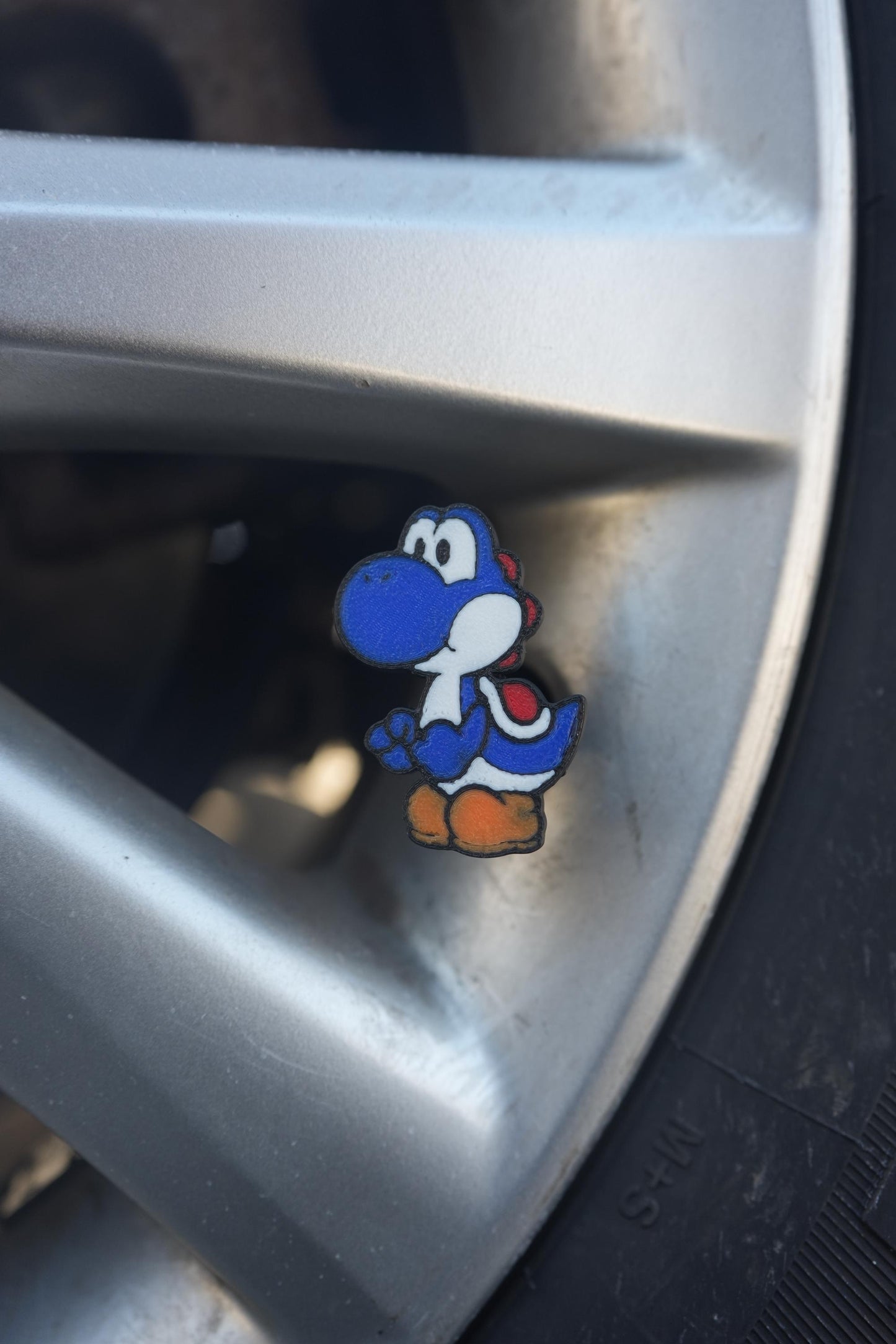 Yoshi Tire Valve Caps - Anime Car Accessory - Set of 4