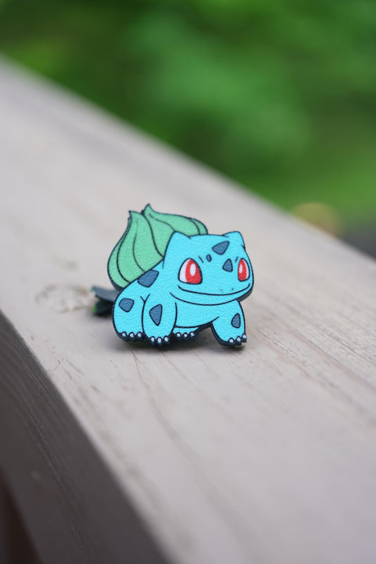 Bulbasaur Vent Clip: Anime Car Accessory, 3D Printed PLA